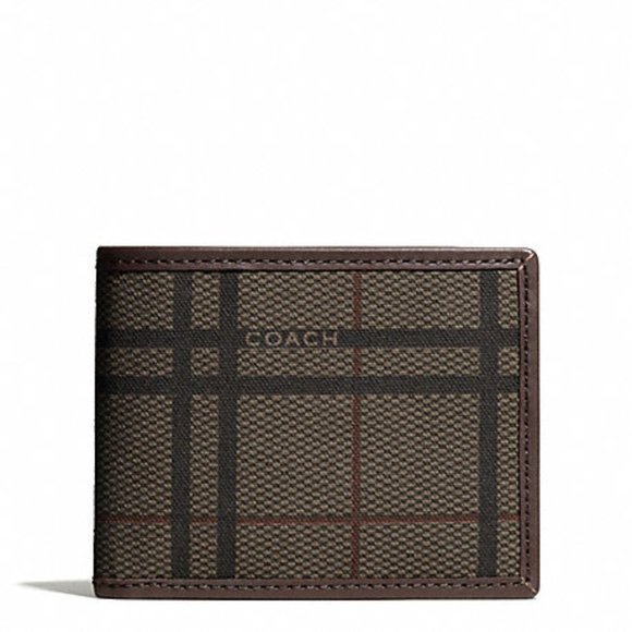 Coach Other - Coach Camden Tattersall Slim Billfold Wallet